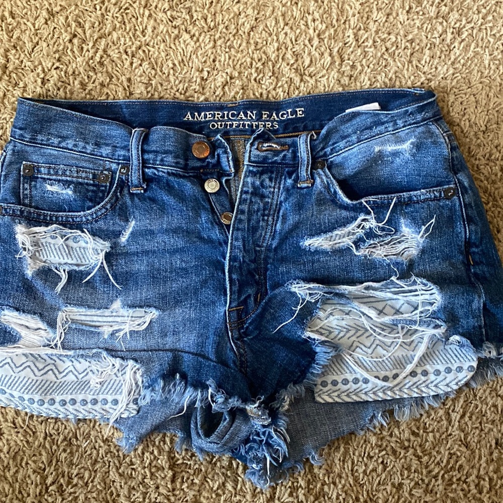 american eagle jean shorts